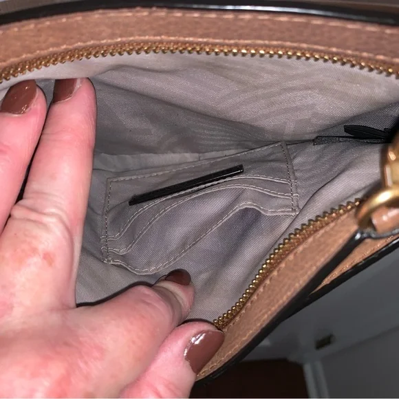 Rebecca Minkhoff Crossbody bag tan leather MAB studded